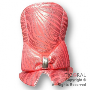 SOMBRERO GALERA TORNASOLADA CON MO�O ROSA x 1